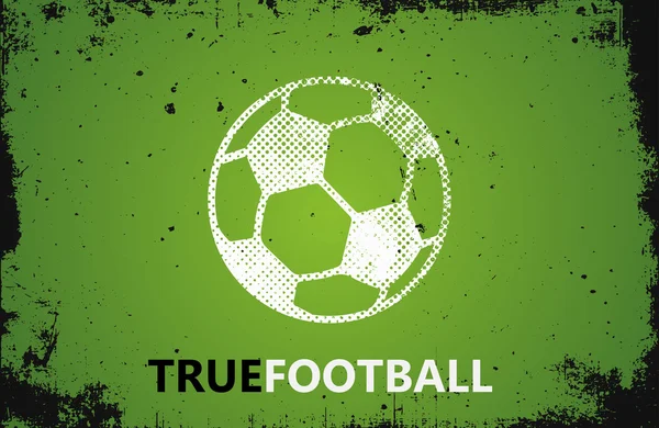 Logo calcio. Design del logo della palla. Design palla da calcio — Vettoriale Stock
