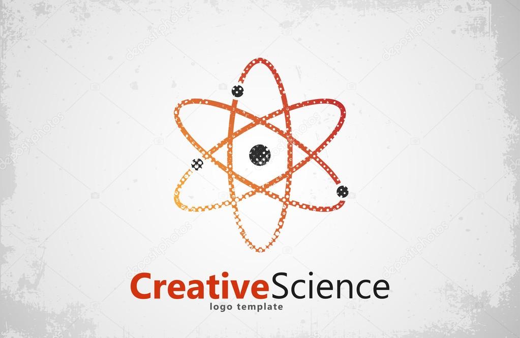 atom symbol. atom logo design. color atom. science logo
