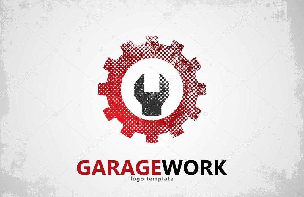 Auto repair. Garage work logo. Auto service