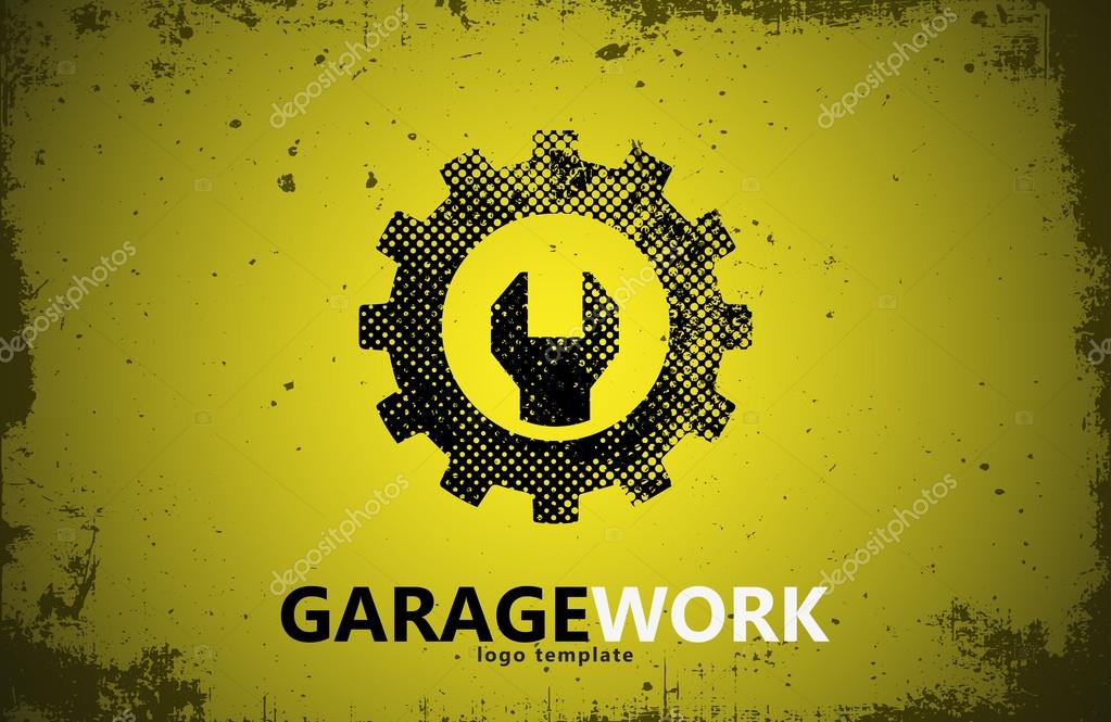 Auto repair. Garage work logo. Auto service