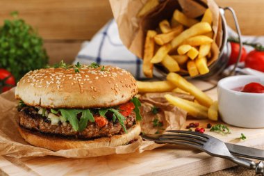 Burger yakın çekim