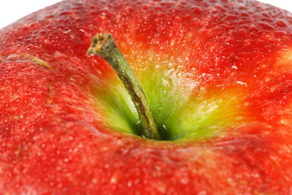 Ένα φρέσκο κόκκινο μήλο — Φωτογραφία Αρχείου