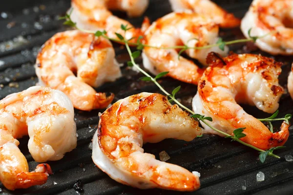 Grilled tiger shrimps — Stock Photo, Image