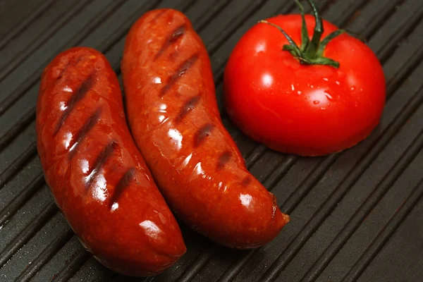 domates ızgara sosis