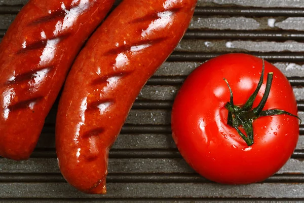 domates ızgara sosis