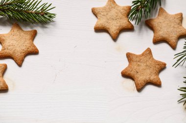 Noel ve yeni yıl gingerbread çerezleri