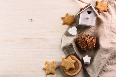 Noel dekorasyonu. Üstten Görünüm