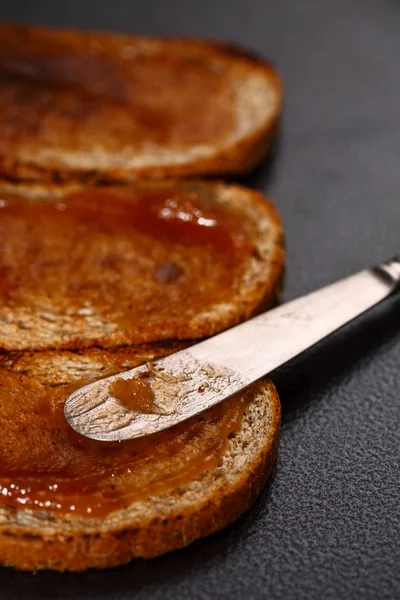 Toasturi cu gem de mere — Fotografie, imagine de stoc