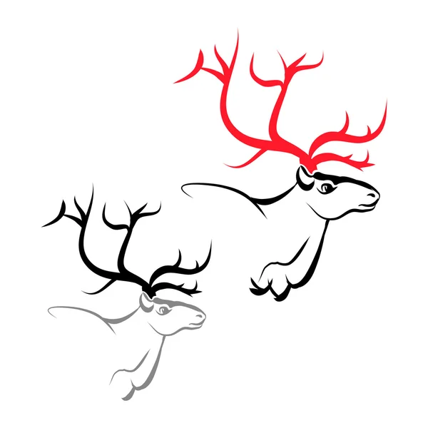 鹿头标志矢量 — 图库矢量图片