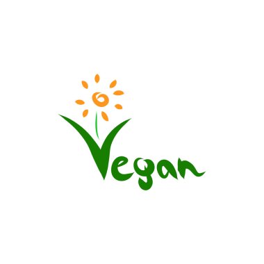Vegan logo vektör