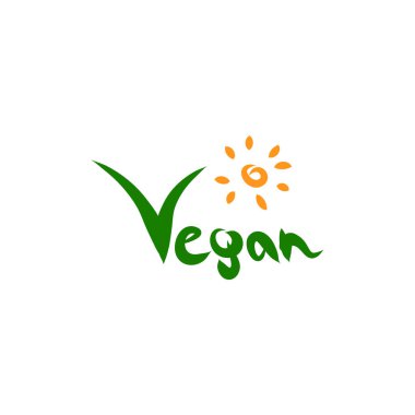 Vegan logo vektör