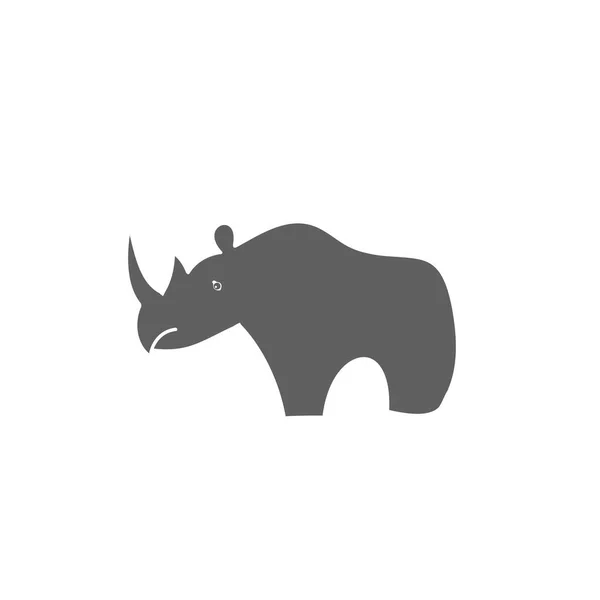 Vecteur de silhouette Rhino — Image vectorielle