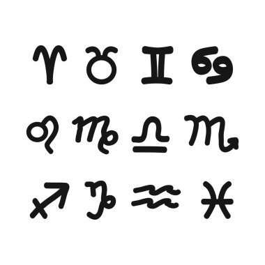 Doodle zodyak işaretleri