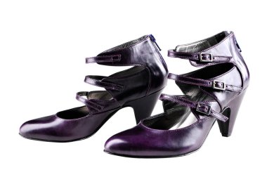 Modern kadın moda ayakkabılar beyaz izole