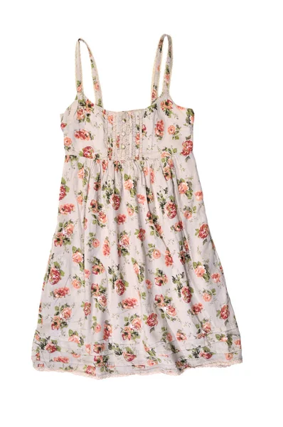 Summer dress isolated on white background — Stock Photo, Image
