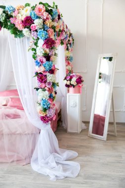 yatak odası dekore edilmiş