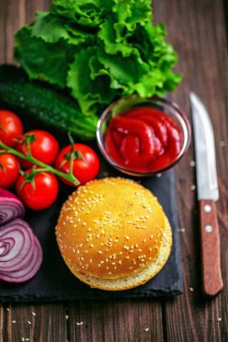 Burger hazırlanması