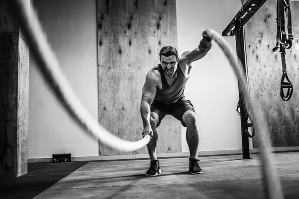 Erkekler fonksiyonel eğitim Fitness halat boyu