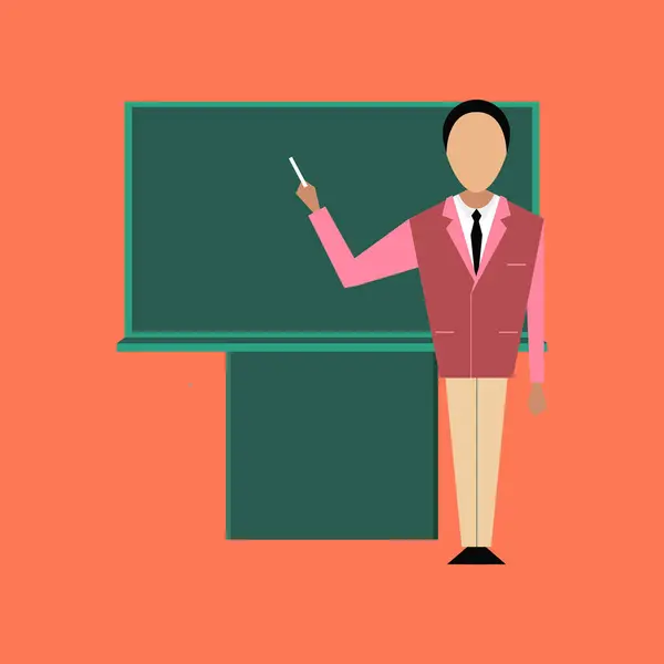 flat icon on stylish background male teacher