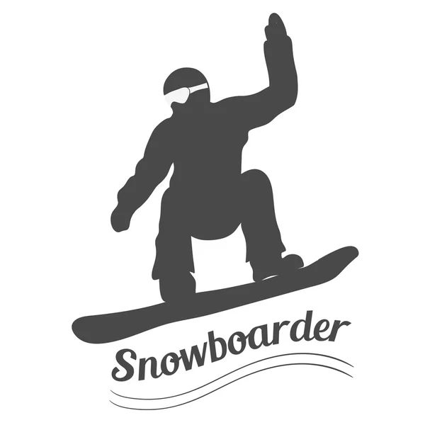 Snowboarder silhouette. Vector illustration. Man and woman silhouette ...