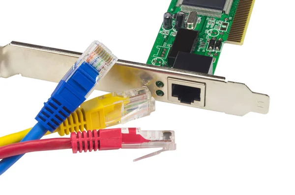 Network card and network cable plug