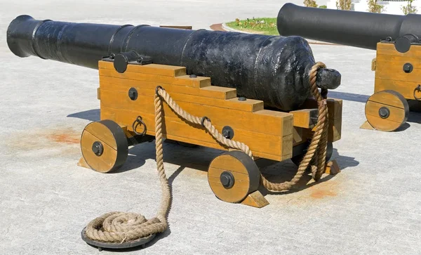 Old ship cannons in the museum