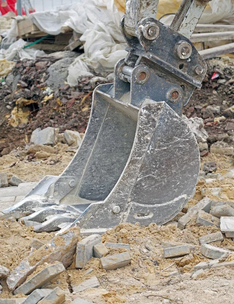 part of modern excavator machines on construction sites