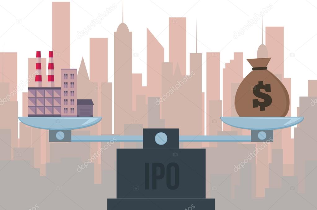 IPO conceptual illustration. 