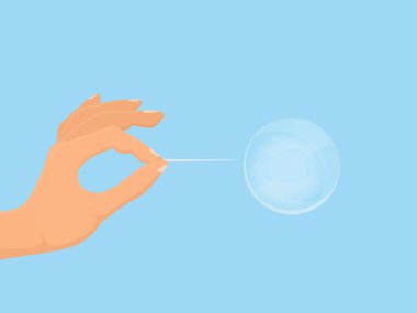 El iğne ve sabun köpüğü