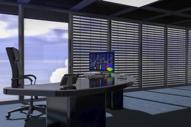 Bir ofisi ve diyagramı