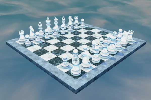 Ένα παιχνίδι σκάκι — Φωτογραφία Αρχείου