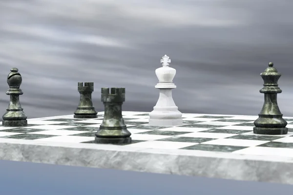 Una partita a scacchi — Foto Stock