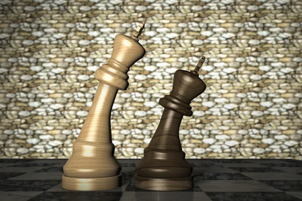 Um jogo de xadrez — Fotografia de Stock
