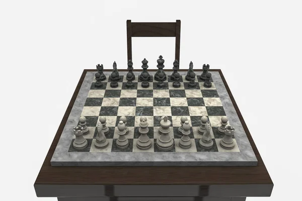 Un juego de ajedrez —  Fotos de Stock