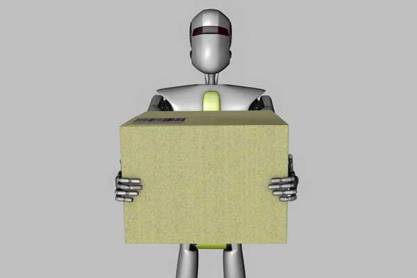 En leverans robot — Stockfoto