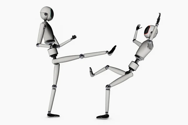 Martial arts robot — Stock Photo, Image