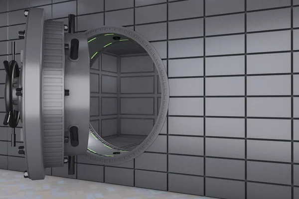 Metallic bank vault — Stock Photo, Image