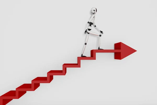 Робот карьерной лестницы — стоковое фото
