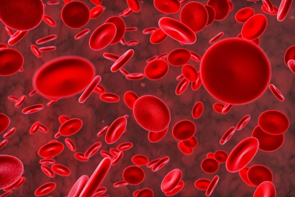 Un primer plano de las células sanguíneas — Foto de Stock