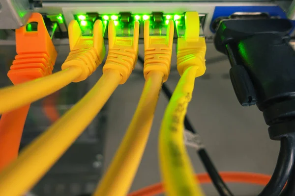 Computer Network Devices Network Room — Stock Photo, Image