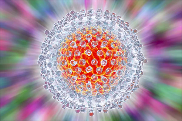 Hepatitis C virus illustration — Stock Photo, Image