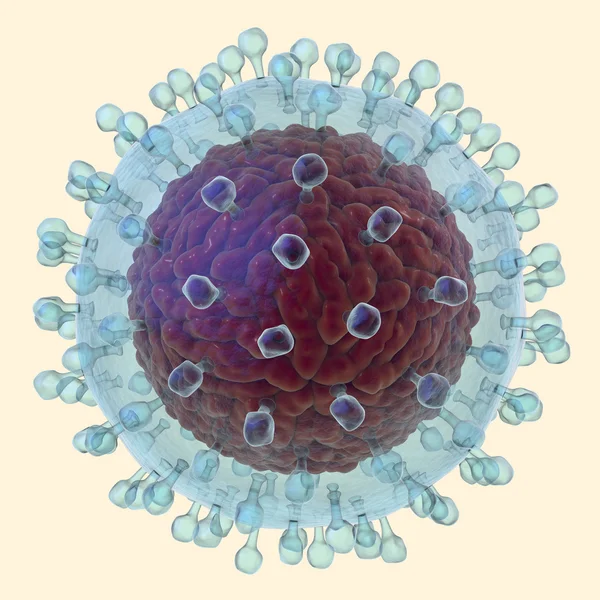 Ilustrace viru hepatitidy C — Stock fotografie