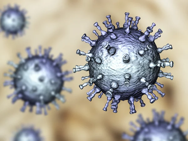 水痘帯状疱疹ウイルスのイラスト — ストック写真