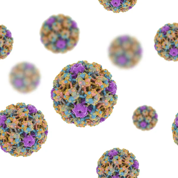 Humant papillomvirus, sömlös bakgrund — Stockfoto