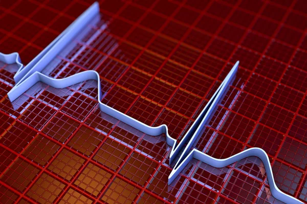 Electrocardiogram, ECG background — Stock Photo, Image