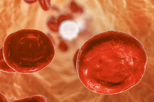 Inside blood vessel — Stock Photo, Image