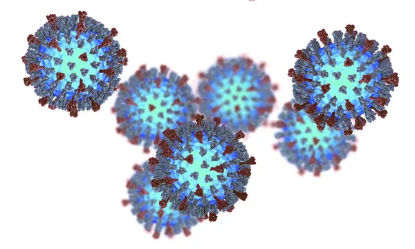 Virus del sarampión. ilustración — Foto de Stock