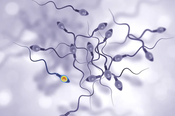 Antecedentes con espermatozoides — Foto de Stock