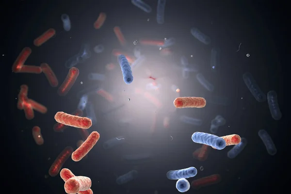 Бактерии в воде — стоковое фото