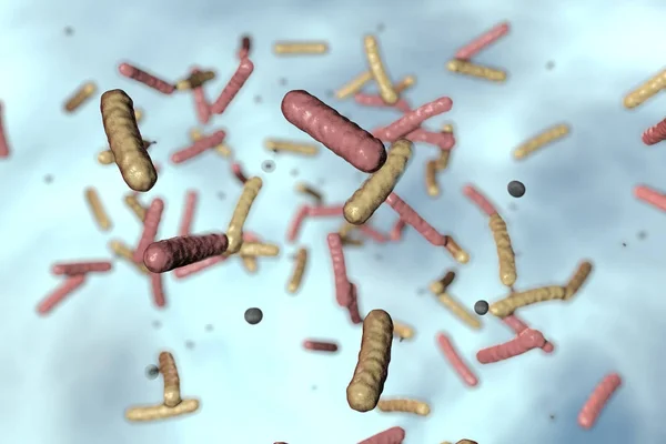 Bacteriën in het water — Stockfoto